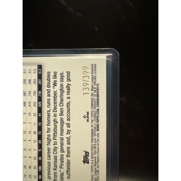 2024 Topps #527 Edward Olivares Aqua Foil Parallel /399 - Picture 3 of 3